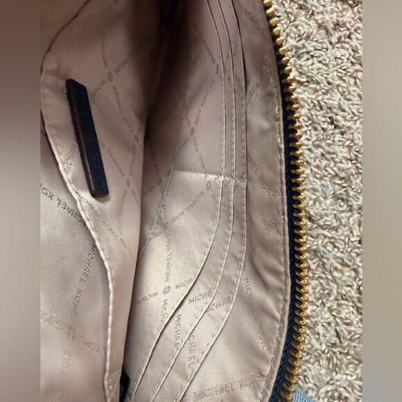 Michael Kors Navy Blue Leather Wristlet - Picture 5 of 5